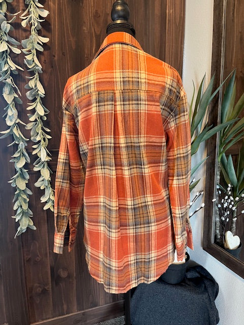 Basic Plaid Flannel Top