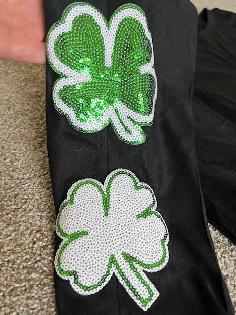 St. Patrick's Sequin Shamrock Top